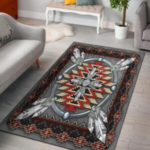Naumaddic Arts Native American Design Area Rug Carpet