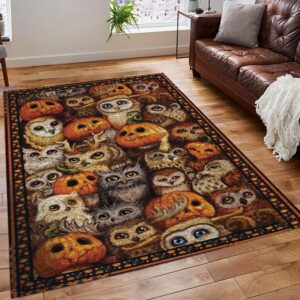 Owl Halloween Rug Carpet