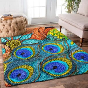 Peacock Feather Rug Carpet