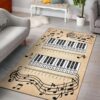 Piano Chart Area Rug Carpet