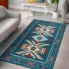 Pink Blue Coloful Design Native American Area Rug Carpet