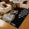 Pitbull So Cute Area Rug Carpet