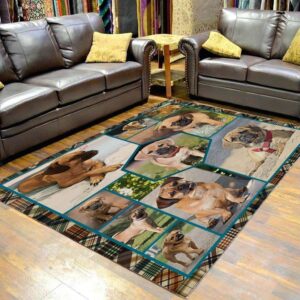 Puggle Cute Area Rug Carpet