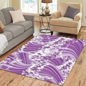 Purple Wave Rug Carpet