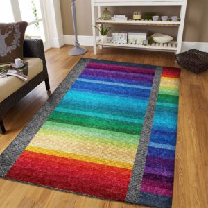 Rainbow Pride Rug Carpet