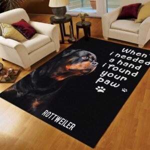 Rottweiler Really Cute Rug Carpet