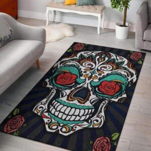 "SOL" Premium Skull Area Rug Carpet