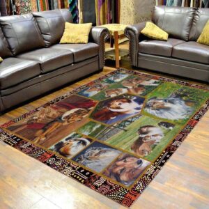 Sheltie Look Area Rug Carpet