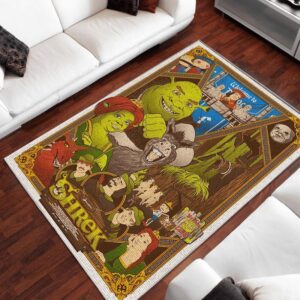 Shrek Rug Carpet Mat All Over Print