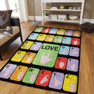 Sign Language Rug Carpet