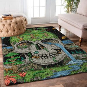 Skull The Forest And Animals Carpet