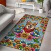 Smiling Corgi Area Rug Carpet