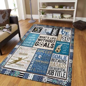 Soccer HU54575 Rug Carpet