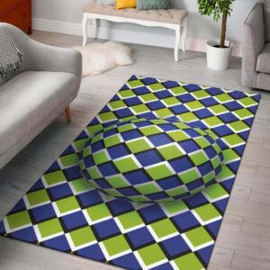 Sphere Circle Optical Illusion Area Rug Carpet Carpets