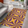Spiral Optical Illusion Area Rug Carpet Carpets Purple Yellow