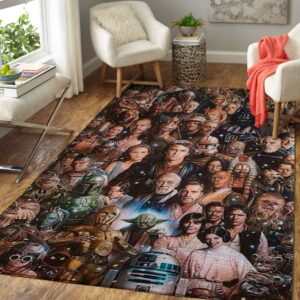 Star War Fans  Area Rug Carpet - Movie Home Decor
