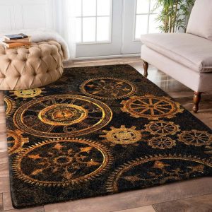 Carpets for Living Room Metal Industrial Style Punk Bar Rug Large