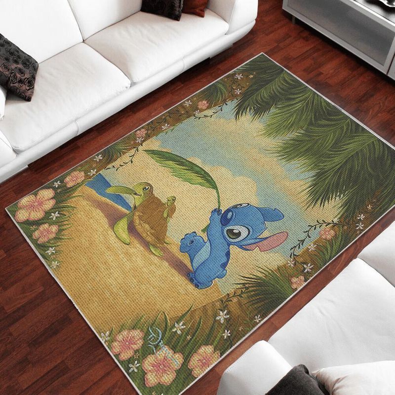 Stitch Rug Carpet Mat All Over Print