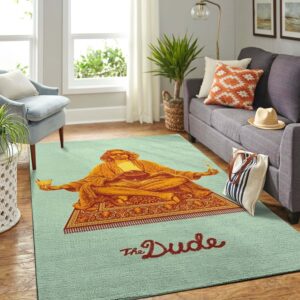 The Dude Area Rug Carpet - The Big Lebowski  Home Decor- HomeBeautyUS