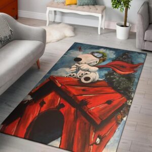The Flying Ace Snoopy Area Rug Carpet
