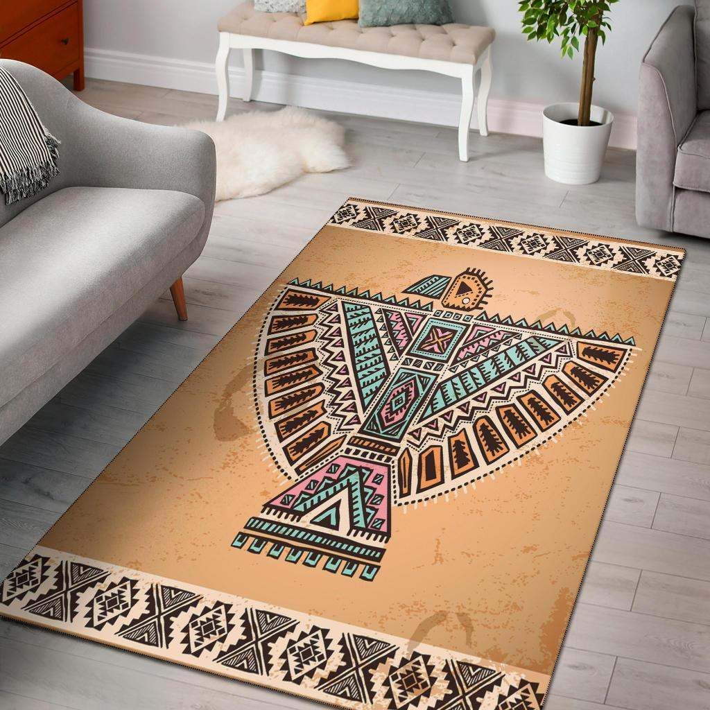Thunderbird United Tribes Symbol Native American Pride Area Rug Carpet