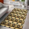 Thunderbirds Yellow Native American Design Area Rug Carpet