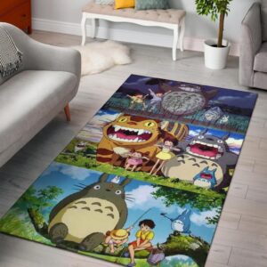 Tomodachi To Totoro Studio Ghibli Area Rug Carpet
