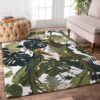 Tropical Forest With Bird Rug