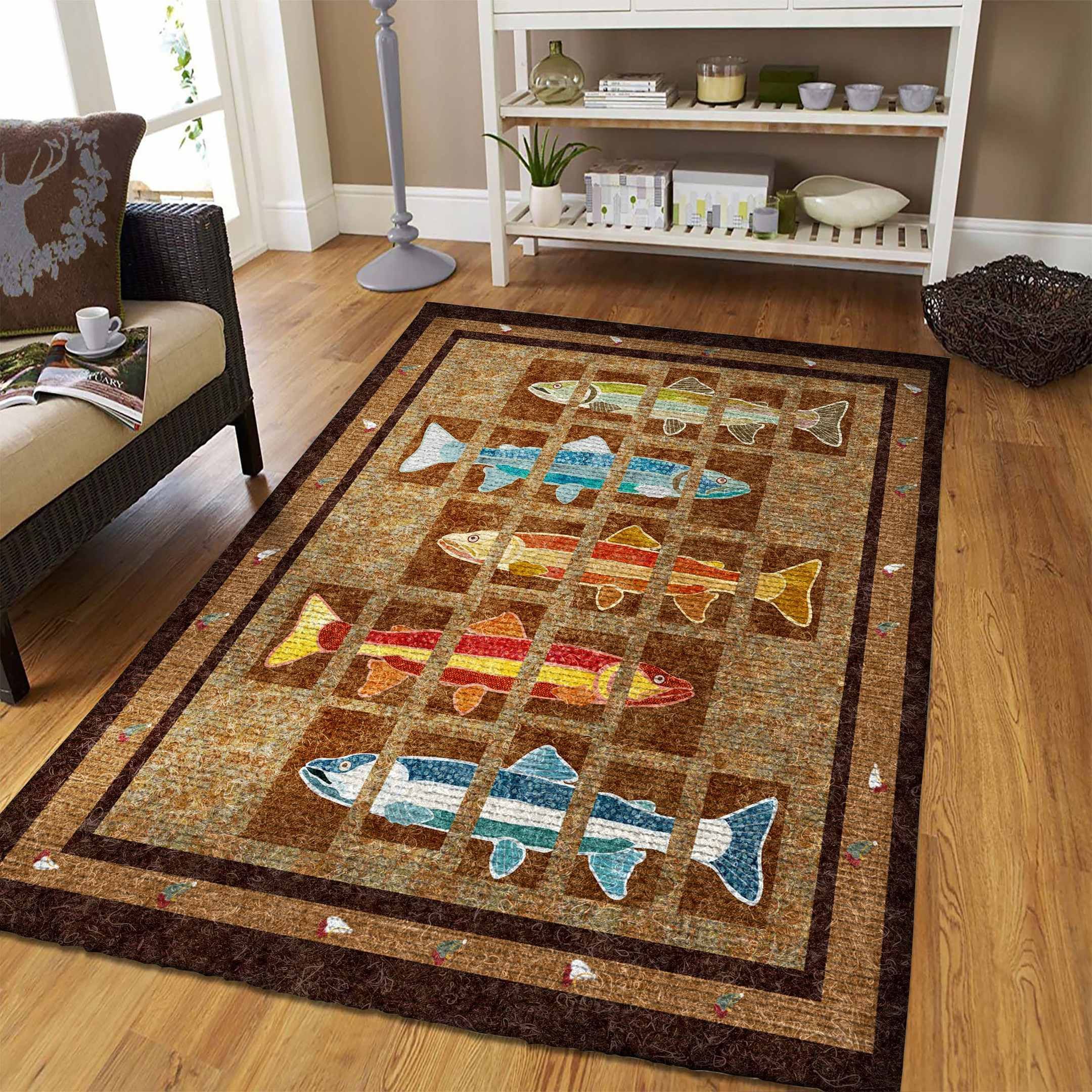 Trout Fishing OZ25385 Rug Carpet