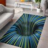Tunnel Illusion Black Hole Area Rug Carpet Carpets