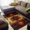 United Tribes Brown Design Native American Nice Gift Area Rug Carpet