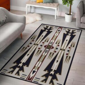United Tribes Design Native American Area Rug Carpet