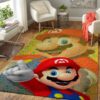 Videogame Fans Mario - Video Game Area Rug Carpet - Gaming Home Decor
