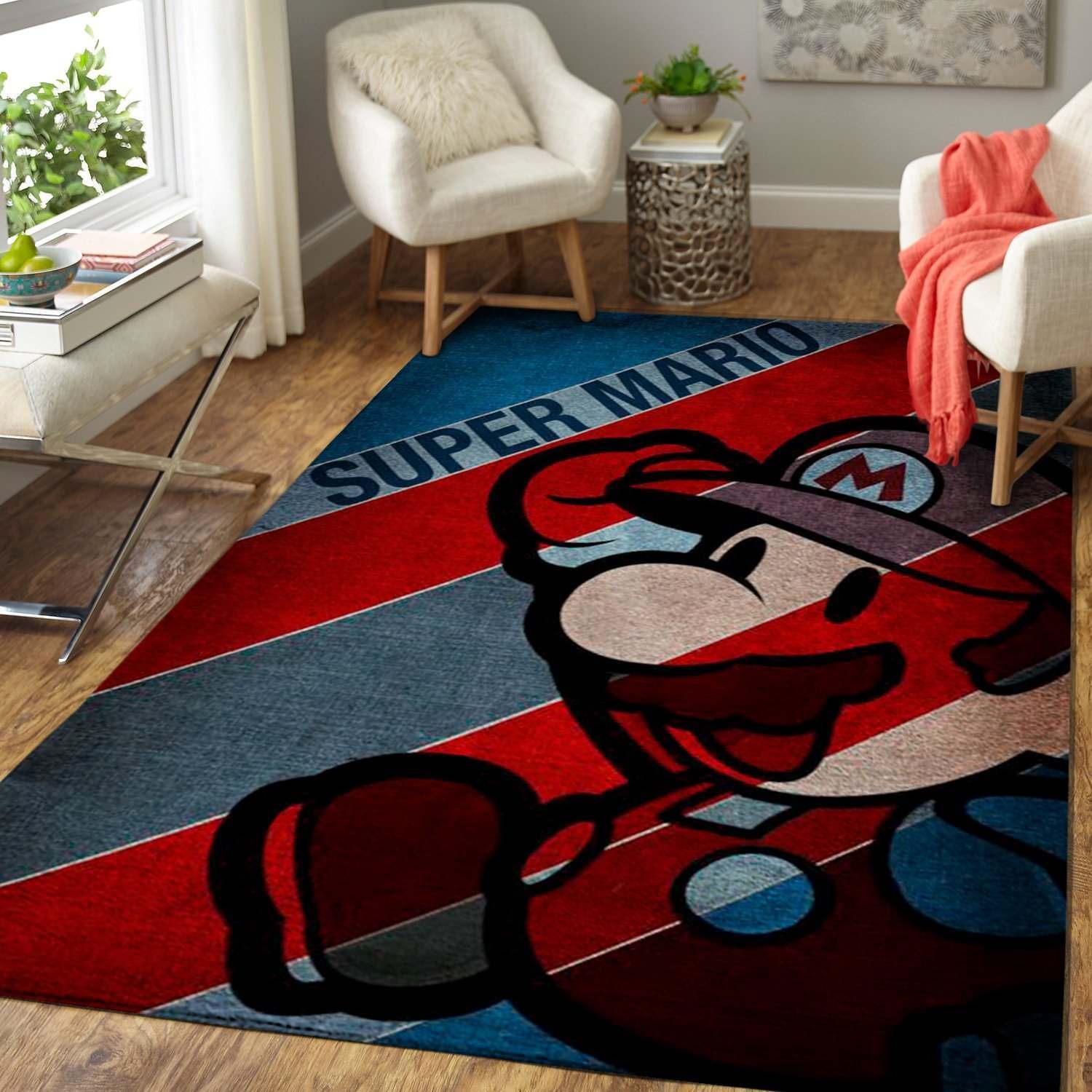 Videogame Fans Mario - Video Game Rug Gaming Rug Carpet