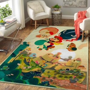 Videogame Fans Mario - Video Game Area Rug -Gaming JA94628 Rug Carpet