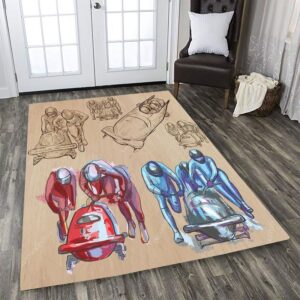 Vintage Bobsleigh Rectangle LN42233 Rug Carpet