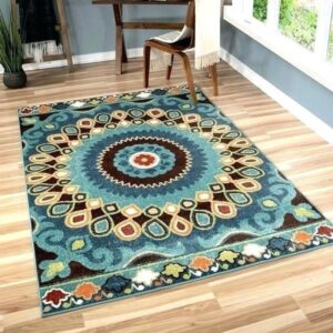 Vintage Mandala Rectangle Rug Carpet