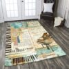 Vintage Piano Rug Carpet