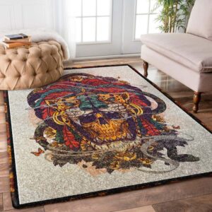 Warrior Skull Rug Carpet