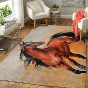 Wild Horse Area Rug Carpet