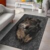 Wolf Escape Native American Area Rug Carpet