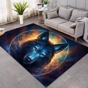 Wolf Eyes Living Room Rug