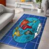 World Globe Area Rug Carpet