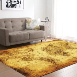 World Map Rug Carpet