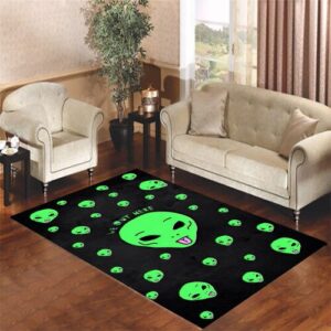 alien head wallpaper Living room carpet rugs
