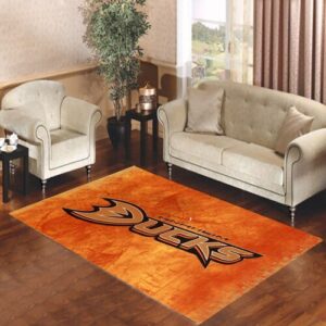anaheim ducks logo Living room carpet rugs