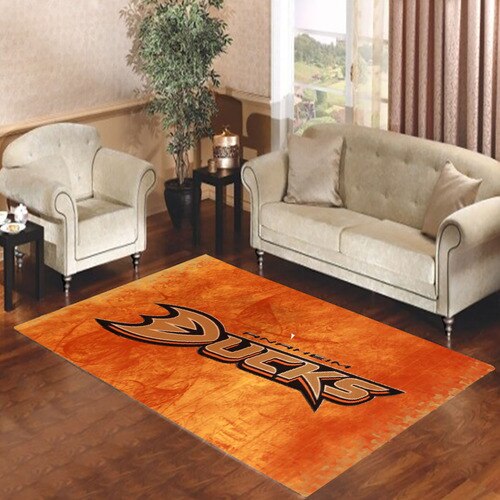 anaheim ducks logo Living room carpet rugs