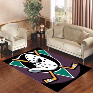 anaheim mighty ducks nhl team Living room carpet rugs