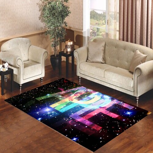 apple galaxy art Living room carpet rugs