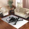 apple skull cracked Living room carpet rugs
